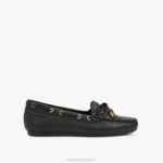 Kurt Geiger 女性 ロンドンイーグルモカシン D60X6355 黒 |履物