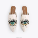 Kurt Geiger 女性 ロンドンオリーブアイ D60X6367 骨 |履物