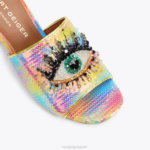 Kurt Geiger 女性 ロンドンオリーブブロックアイ D60X6293 マルチ/その他 |履物 - Image 5