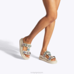 Kurt Geiger 女性 ロンドンオーソンクリスタルサンダル D60X6428 骨の組み合わせ |履物 - Image 2