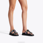 Kurt Geiger 女性 ロンドンオーソンクリスタルサンダル D60X6215 黒 |履物 - Image 2