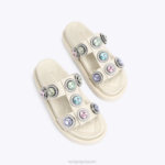 Kurt Geiger 女性 ロンドンオーソンクリスタルサンダル D60X6428 骨の組み合わせ |履物 - Image 3
