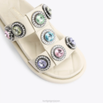 Kurt Geiger 女性 ロンドンオーソンクリスタルサンダル D60X6428 骨の組み合わせ |履物 - Image 5
