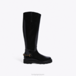 Kurt Geiger 女性 ロンドンカーナビーライディングブーツ D60X6399 黒 |履物