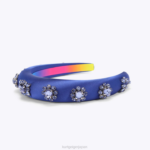 Kurt Geiger 女性 ロンドンクリスタルヘッドバンド D60X6576 青 |アクセサリー