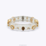 Kurt Geiger 女性 ロンドングリッタークリスタルブレスレット D60X6553 銀 |アクセサリー