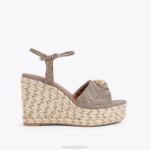 Kurt Geiger 女性 ロンドンケンジントン 105 エスパドリーユ D60X6435 ベージュ |履物