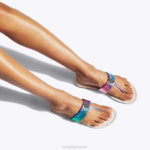 Kurt Geiger 女性 ロンドンケンジントン Tバーサンダル D60X6228 メタルコンビネーション |履物 - Image 2
