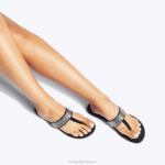 Kurt Geiger 女性 ロンドンケンジントン Tバーサンダル D60X6447 黒 |履物 - Image 2