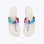 Kurt Geiger 女性 ロンドンケンジントン Tバーサンダル D60X6228 メタルコンビネーション |履物 - Image 3