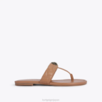 Kurt Geiger 女性 ロンドンケンジントン Tバーサンダル D60X6452 キャメル |履物 - Image 3