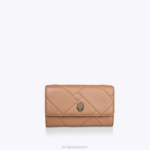 Kurt Geiger 女性 ロンドンケンジントンのキルトウォレット D60X695 キャメル |バッグ