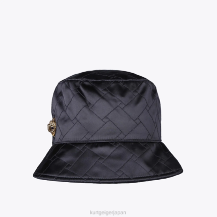 Kurt Geiger 女性 ロンドンケンジントンのバケットハット D60X6525 黒 |アクセサリー