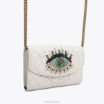 Kurt Geiger 女性 ロンドンケンジントンアイチェーンウォレット D60X656 骨 |バッグ - Image 2