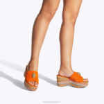 Kurt Geiger 女性 ロンドンケンジントンウェッジミュール D60X6287 オレンジ |履物 - Image 2