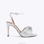 Kurt Geiger 女性 ロンドンケンジントンサンダル D60X6412 シルバーの組み合わせ |履物
