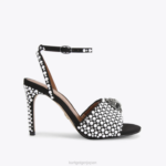 Kurt Geiger 女性 ロンドンケンジントンサンダル D60X6420 黒、白 |履物