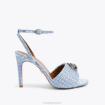 Kurt Geiger 女性 ロンドンケンジントンサンダル D60X6670 ミッドブルー |履物