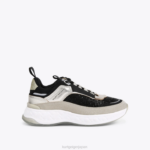 Kurt Geiger 女性 ロンドンケンジントンスニーカー D60X6296 ブラックグレー |履物