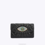Kurt Geiger 女性 ロンドンケンジントンチェーンアイウォレット D60X696 黒 |バッグ
