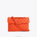 Kurt Geiger 女性 ロンドンケンジントンバッグドレンチ D60X610 オレンジ |バッグ