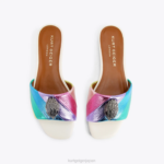 Kurt Geiger 女性 ロンドンケンジントンフラットサンダル D60X6225 メタルコンビネーション |履物 - Image 2