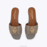 Kurt Geiger 女性 ロンドンケンジントンフラットサンダル D60X6351 ベージュ |履物