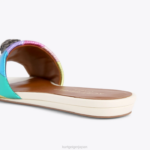 Kurt Geiger 女性 ロンドンケンジントンフラットサンダル D60X6225 メタルコンビネーション |履物 - Image 3