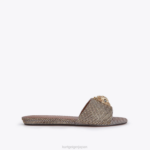 Kurt Geiger 女性 ロンドンケンジントンフラットサンダル D60X6351 ベージュ |履物 - Image 3