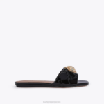 Kurt Geiger 女性 ロンドンケンジントンフラットサンダル D60X6352 黒 |履物 - Image 3