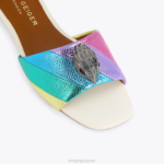 Kurt Geiger 女性 ロンドンケンジントンフラットサンダル D60X6225 メタルコンビネーション |履物 - Image 4