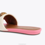 Kurt Geiger 女性 ロンドンケンジントンフラットサンダル D60X6348 骨の組み合わせ |履物 - Image 4