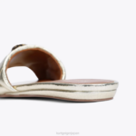 Kurt Geiger 女性 ロンドンケンジントンフラットサンダル D60X6350 金 |履物 - Image 4