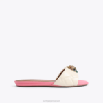 Kurt Geiger 女性 ロンドンケンジントンフラットサンダル D60X6348 骨の組み合わせ |履物