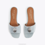 Kurt Geiger 女性 ロンドンケンジントンフラットサンダル D60X6349 青その他 |履物