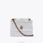 Kurt Geiger 女性 ロンドンショアディッチクロスボディ D60X6122 銀 |バッグ