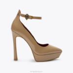 Kurt Geiger 女性 ロンドンショアディッチプラットフォームコート D60X6407 キャメル |履物