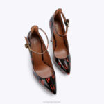 Kurt Geiger 女性 ロンドンショアディッチプラットフォームコート D60X6408 黒赤 |履物 - Image 3