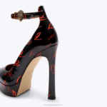 Kurt Geiger 女性 ロンドンショアディッチプラットフォームコート D60X6408 黒赤 |履物 - Image 4