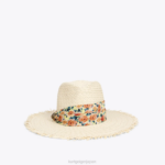 Kurt Geiger 女性 ロンドンストローバンドフェドーラハット D60X6460 ベージュの組み合わせ |アクセサリー