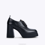 Kurt Geiger 女性 ロンドンストンプヒールレースアップ D60X6404 黒 |履物