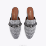Kurt Geiger 女性 ロンドンチェルシーミュール D60X6362 銀 |履物