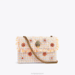 Kurt Geiger 女性 ロンドンツイード ミディアム ケンジントン バッグ D60X611 オレンジ |バッグ