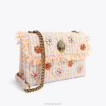 Kurt Geiger 女性 ロンドンツイード ミディアム ケンジントン バッグ D60X611 オレンジ |バッグ - Image 3