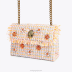 Kurt Geiger 女性 ロンドンツイード ミディアム ケンジントン バッグ D60X611 オレンジ |バッグ - Image 6