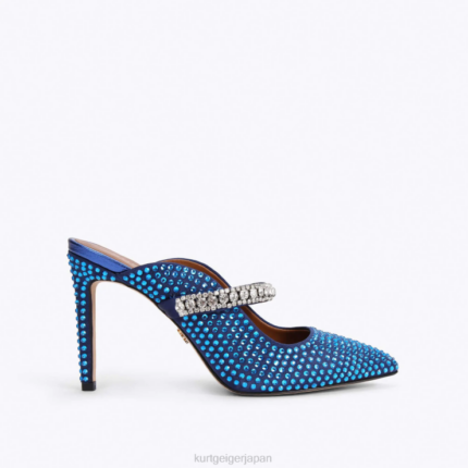 Kurt Geiger 女性 ロンドンデューククリスタル D60X6417 青暗い |履物