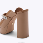 Kurt Geiger 女性 ロンドンデュークプラットフォームピープトゥ D60X6341 キャメル |履物 - Image 3
