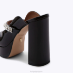 Kurt Geiger 女性 ロンドンデュークプラットフォームピープトゥ D60X6340 黒 |履物 - Image 3