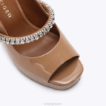 Kurt Geiger 女性 ロンドンデュークプラットフォームピープトゥ D60X6341 キャメル |履物 - Image 4