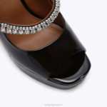 Kurt Geiger 女性 ロンドンデュークプラットフォームピープトゥ D60X6340 黒 |履物 - Image 4